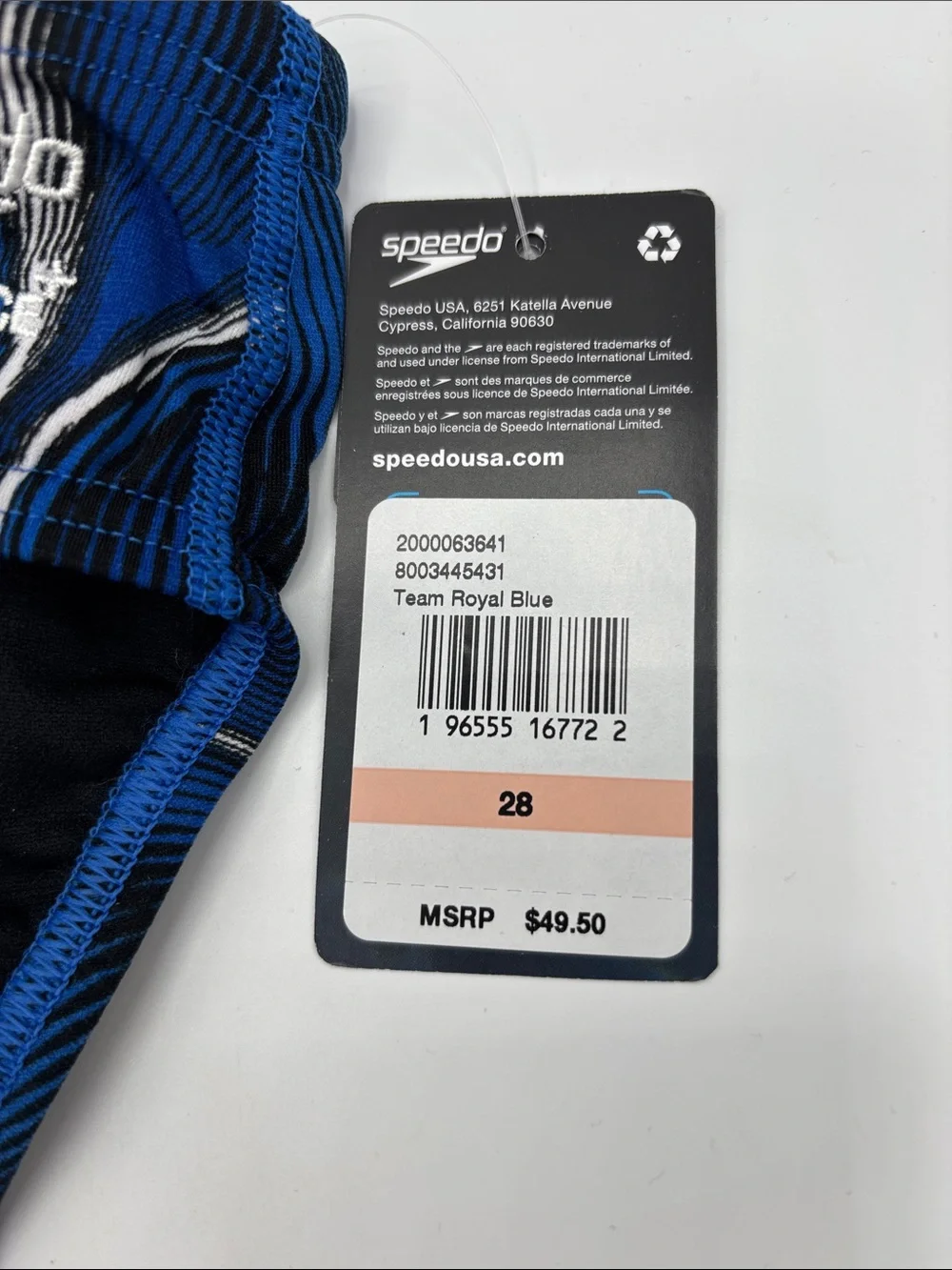 Speedo Boy’s 9/10 Team Royal Blue Purpose Brief Swim Trucks